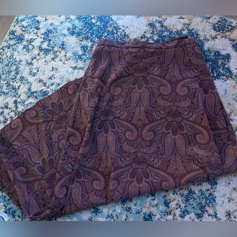 VINTAGE PRETTY PAISLEY MAXI SKIRT